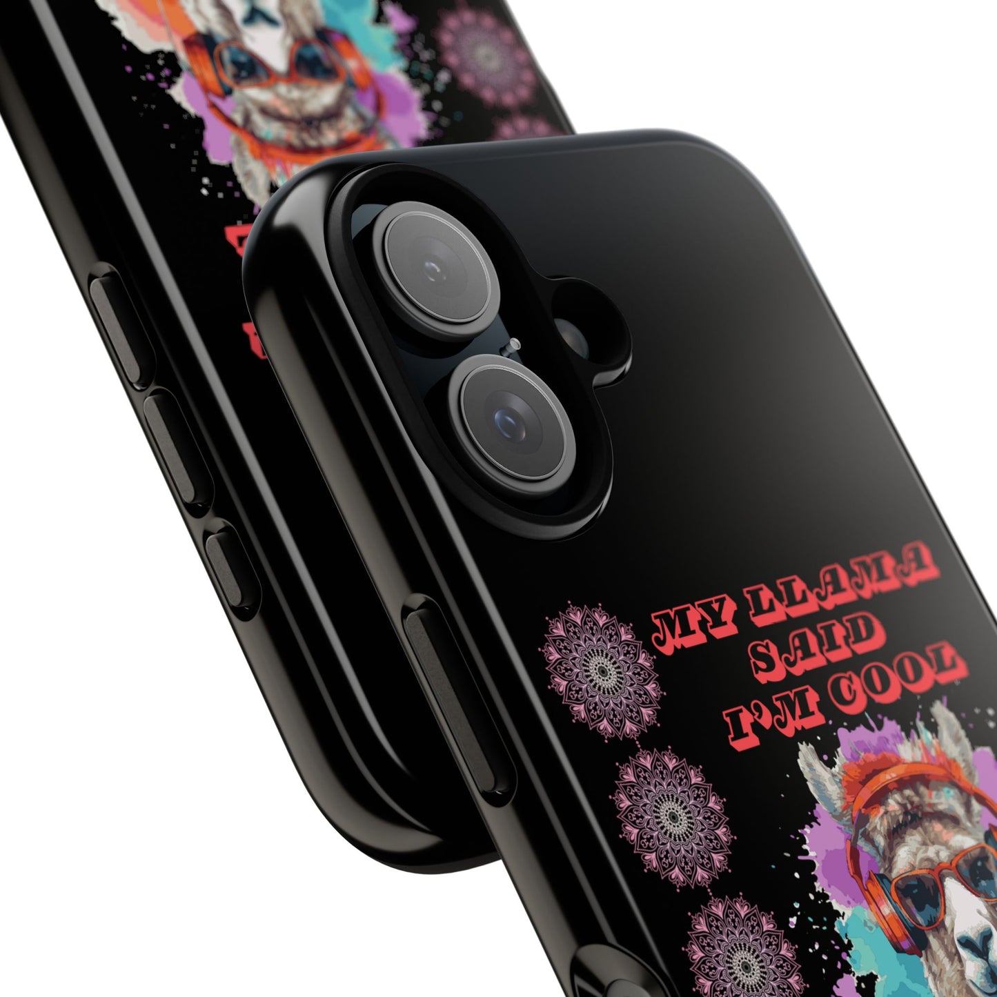 My Llama Said I'm Cool" iPhone Tough Case – Fun and Quirky Design for iPhone