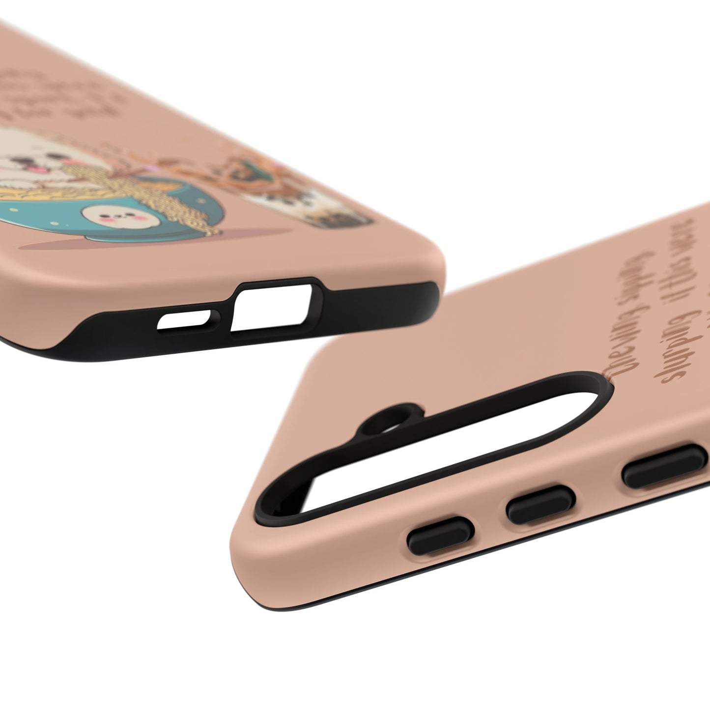 Dog Enjoying Ramen iPhone Tough Case – Cute and Fun Design for iPhone XR to iPhone 16 Pro Max