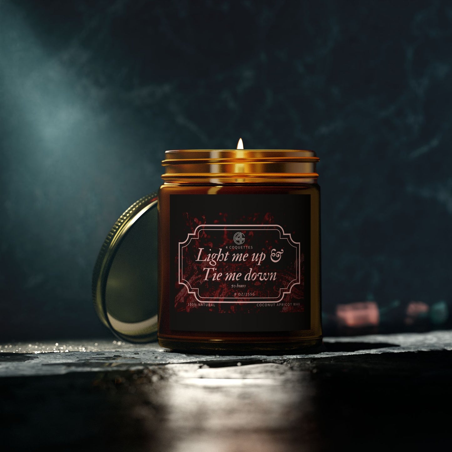 Tie Me Down & Light Me Up- Funny Valentine's Day Scented Candle