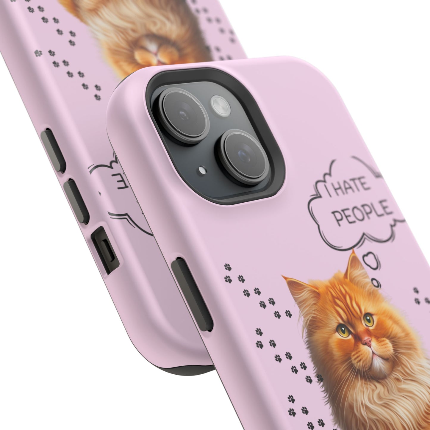 Grumpy Cat "I Hate People" Magnetic Tough iPhone Case – Stylish and Durable Protection