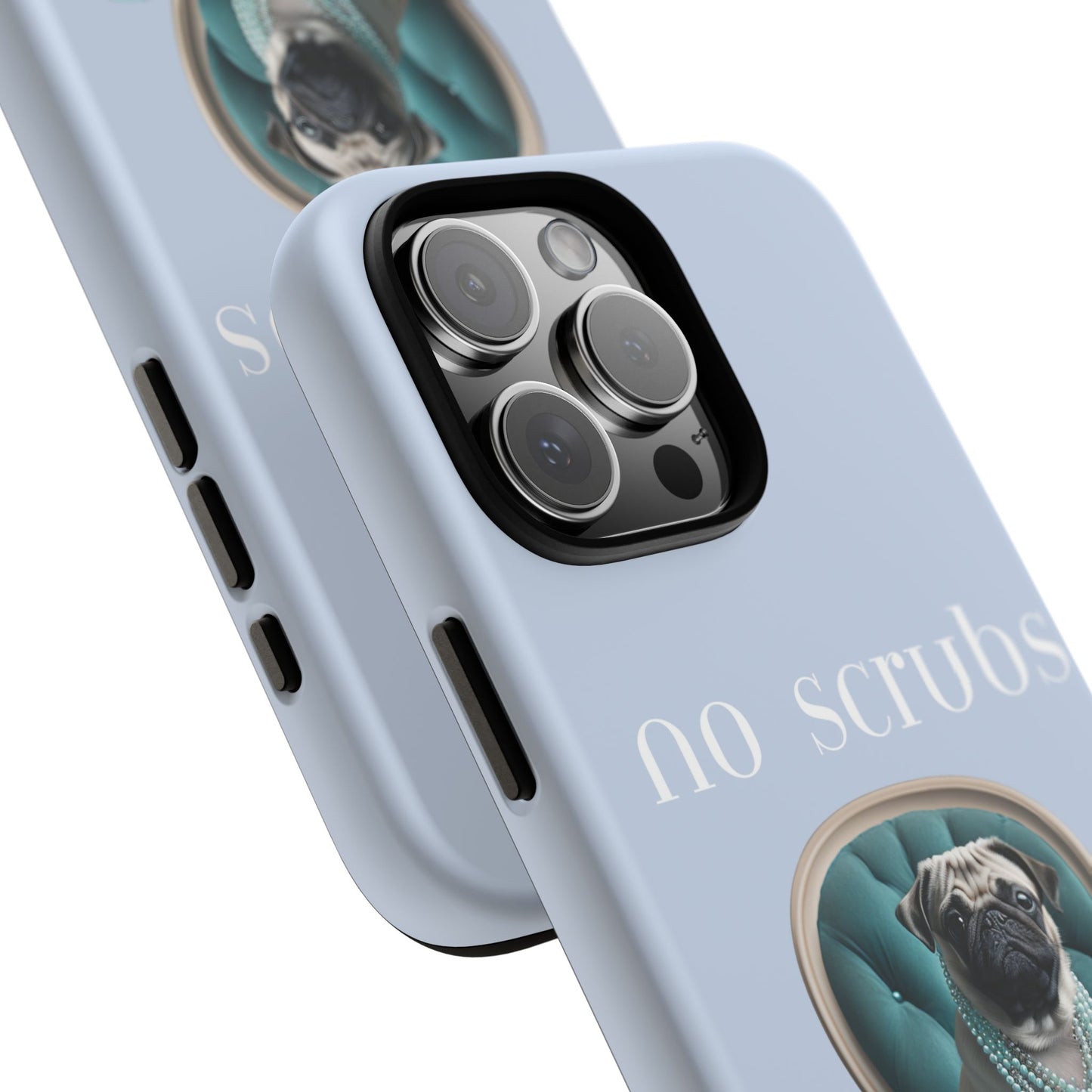 Cute Pug with Jewellery iPhone Tough Case – No Scrubs Edition for iPhone