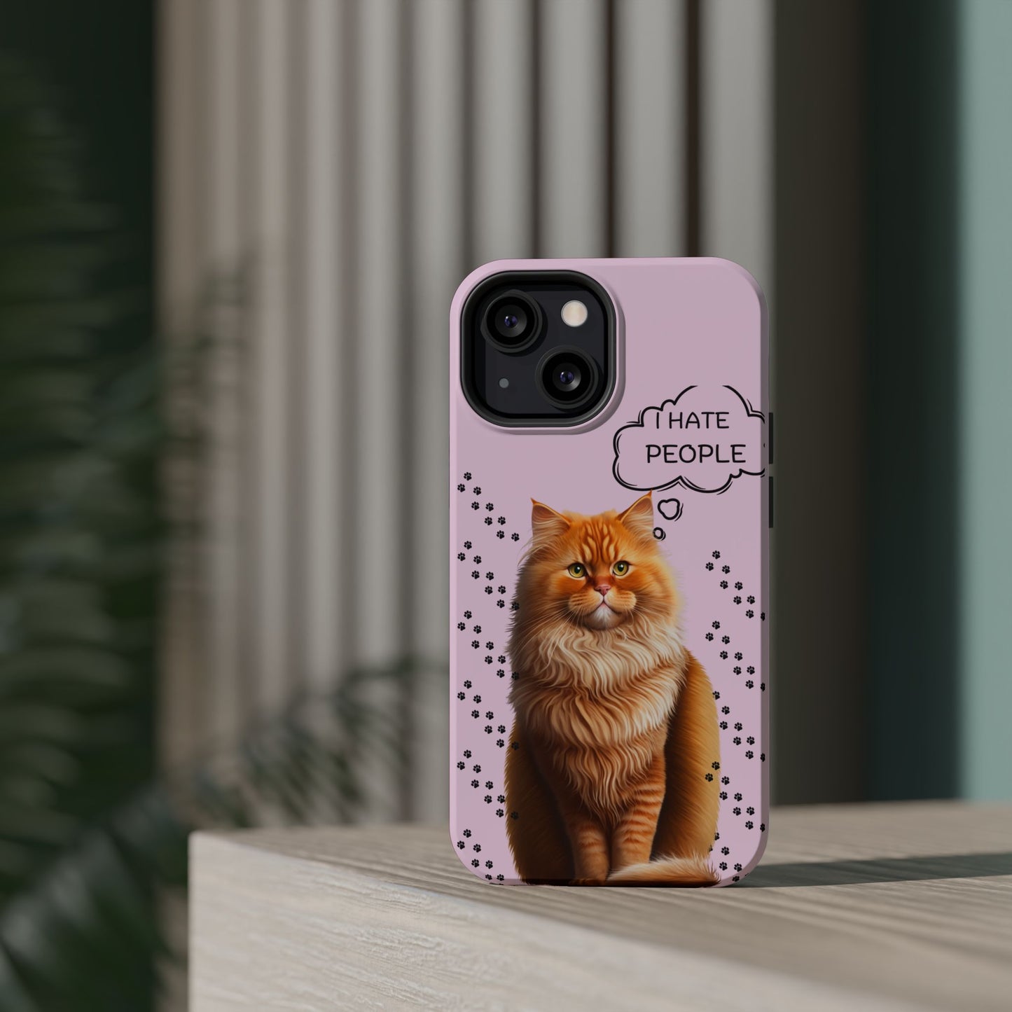 Grumpy Cat "I Hate People" Magnetic Tough iPhone Case – Stylish and Durable Protection