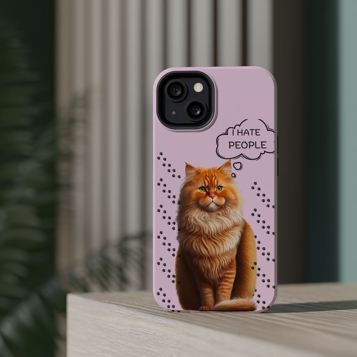 Grumpy Cat "I Hate People" Magnetic Tough iPhone Case – Stylish and Durable Protection
