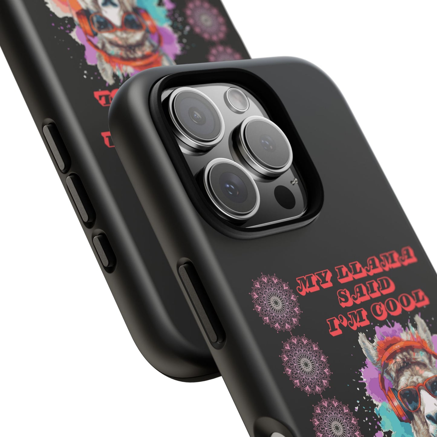 My Llama Said I'm Cool" iPhone Tough Case – Fun and Quirky Design for iPhone