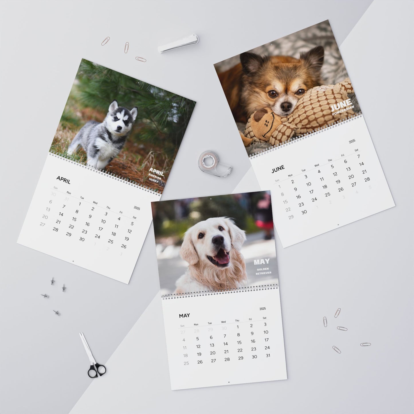 Monthly Pups Calendar