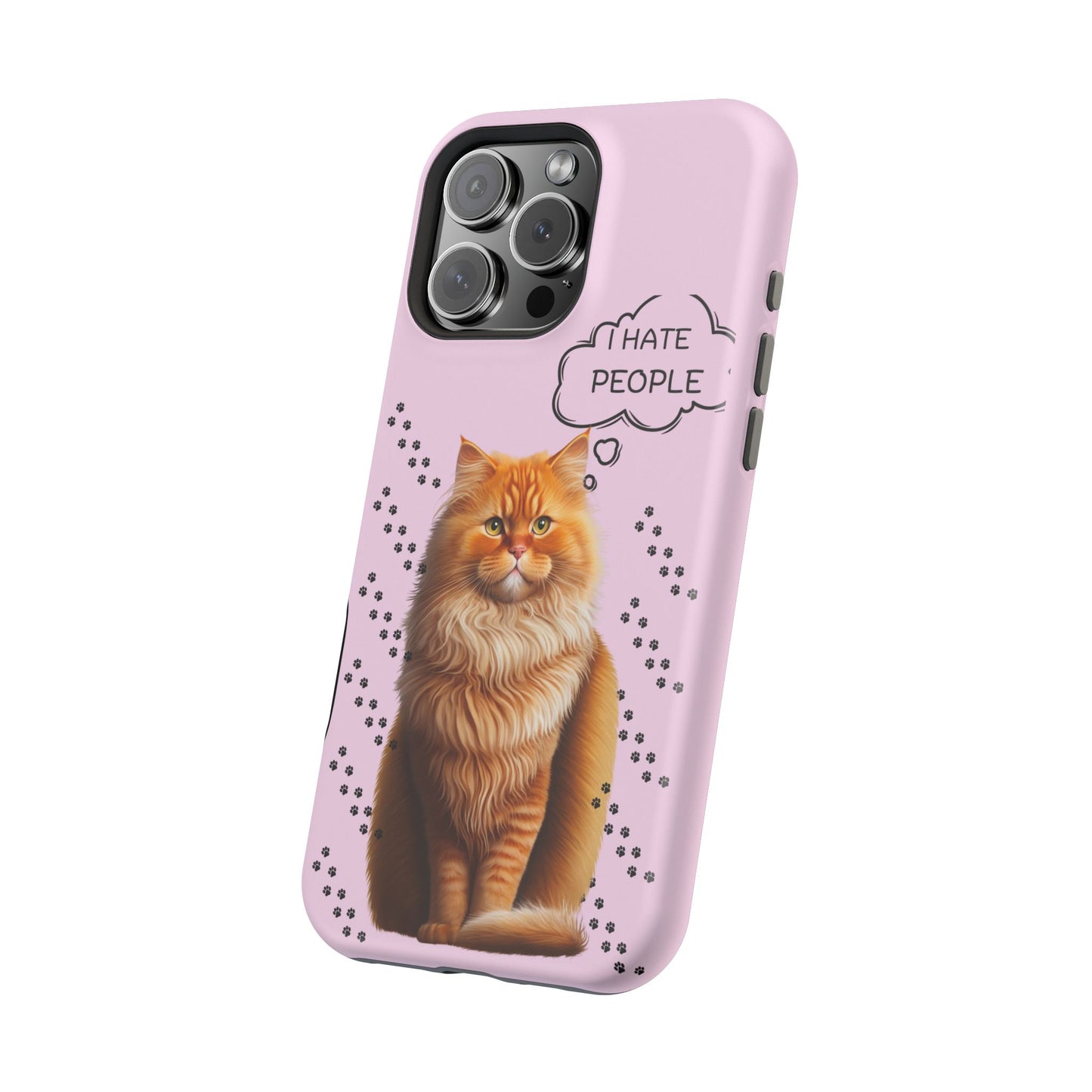 Grumpy Cat "I Hate People" Magnetic Tough iPhone Case – Stylish and Durable Protection