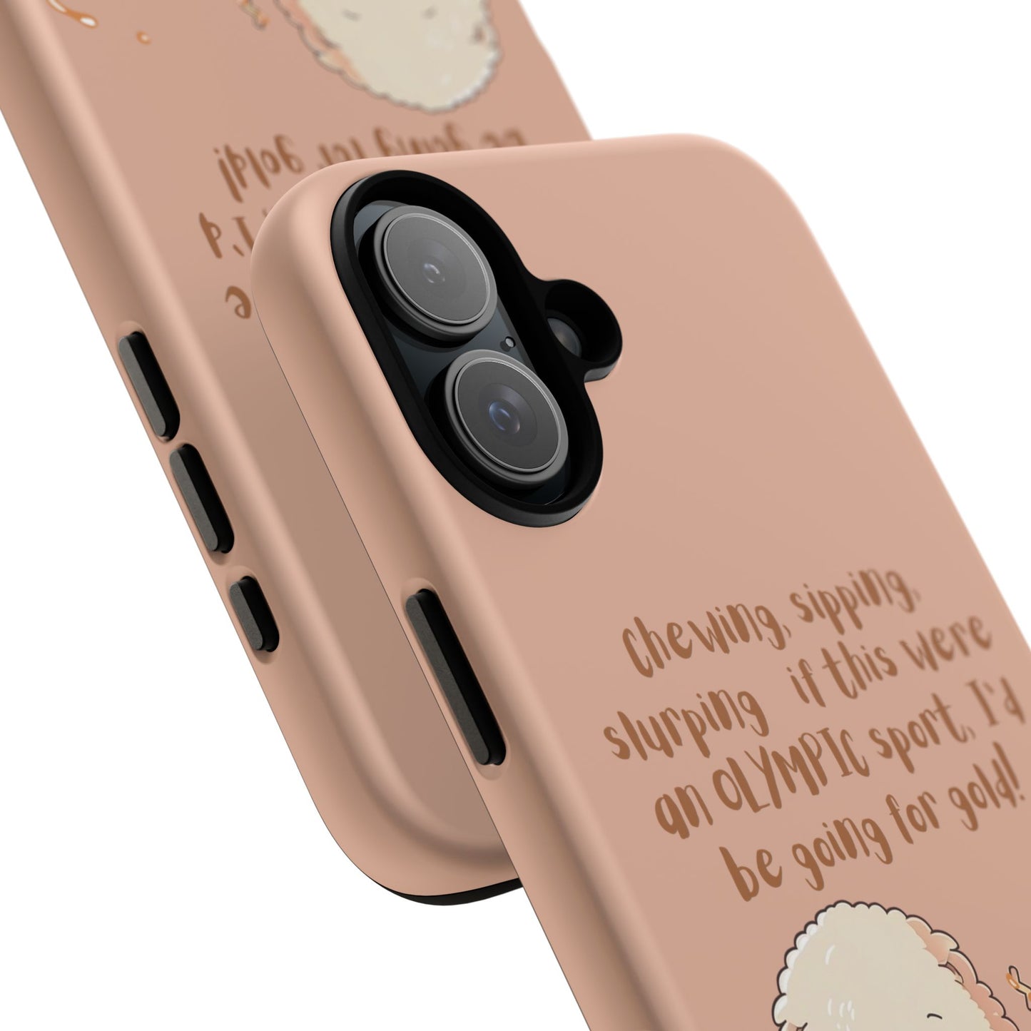 Dog Enjoying Ramen iPhone Tough Case – Cute and Fun Design for iPhone XR to iPhone 16 Pro Max