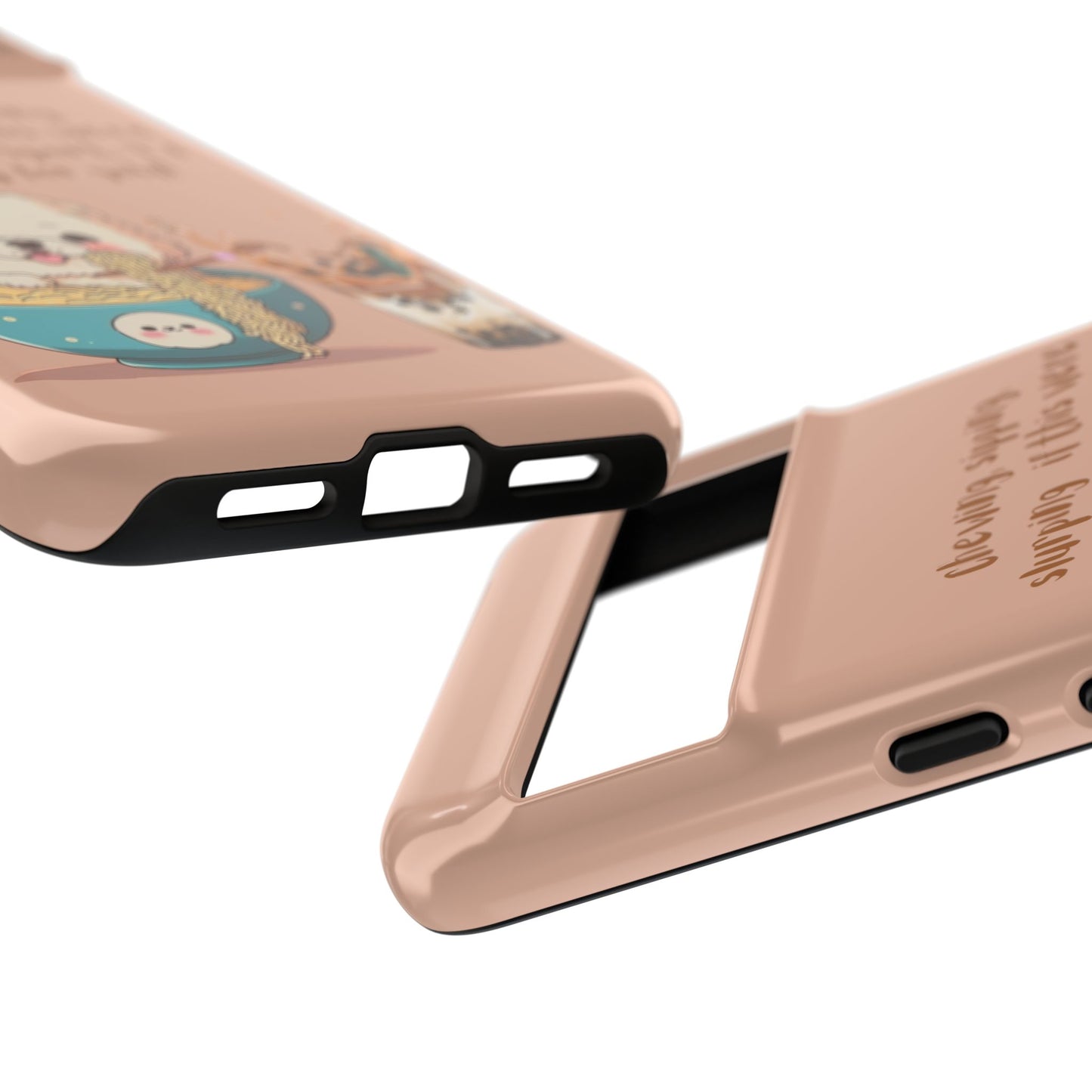 Dog Enjoying Ramen iPhone Tough Case – Cute and Fun Design for iPhone XR to iPhone 16 Pro Max