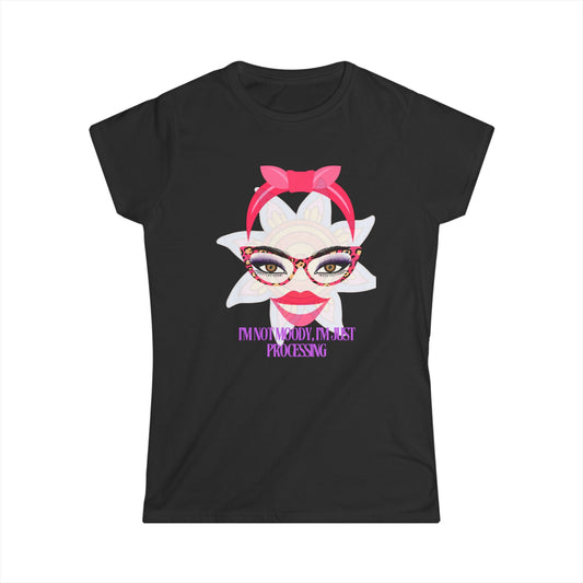 Women's Tee - I'm not Moody I'm Processing Self Love Tshirt