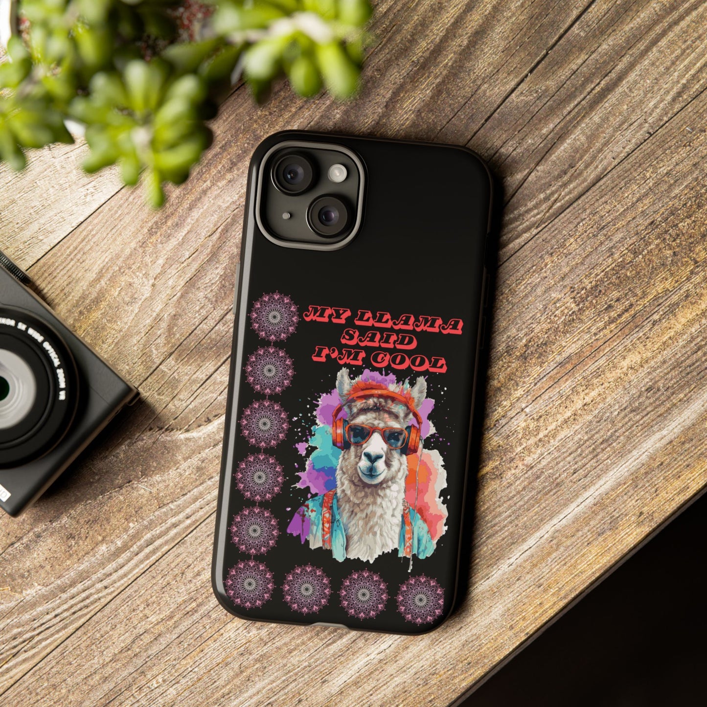 My Llama Said I'm Cool" iPhone Tough Case – Fun and Quirky Design for iPhone