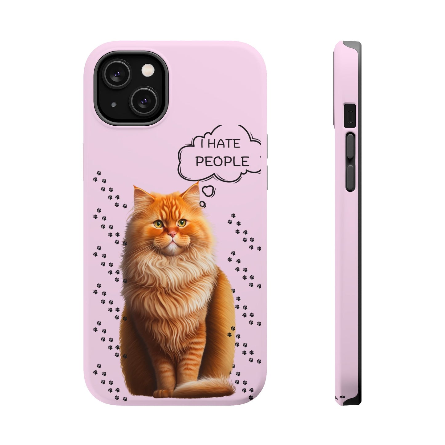 Grumpy Cat "I Hate People" Magnetic Tough iPhone Case – Stylish and Durable Protection