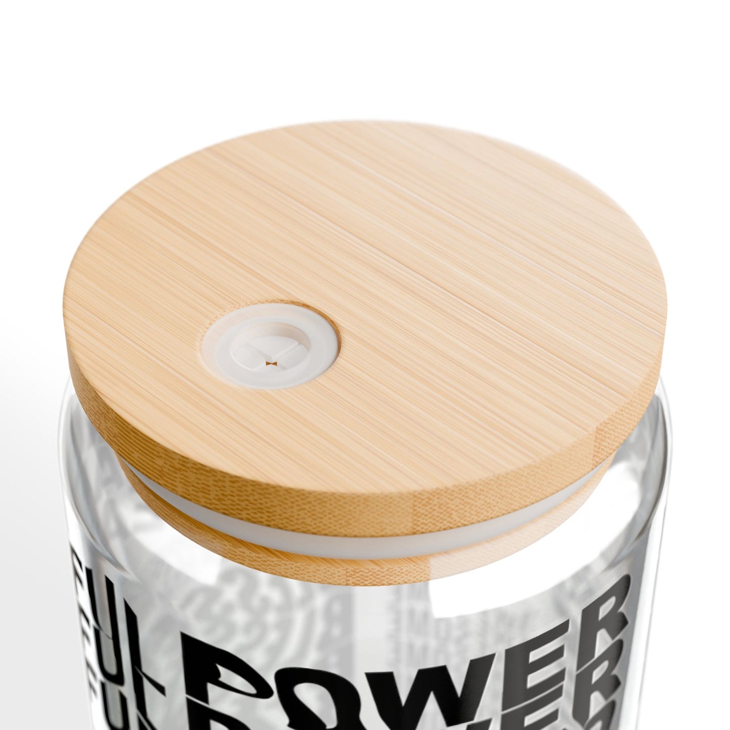 Empowerment Glass Sipper Cup 16oz (473ml) / Self-Love Drinkware / Gifts for Her / Personalized Affirmation Tumbler with Lid & Straw