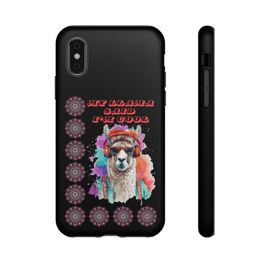 My Llama Said I'm Cool" iPhone Tough Case – Fun and Quirky Design for iPhone