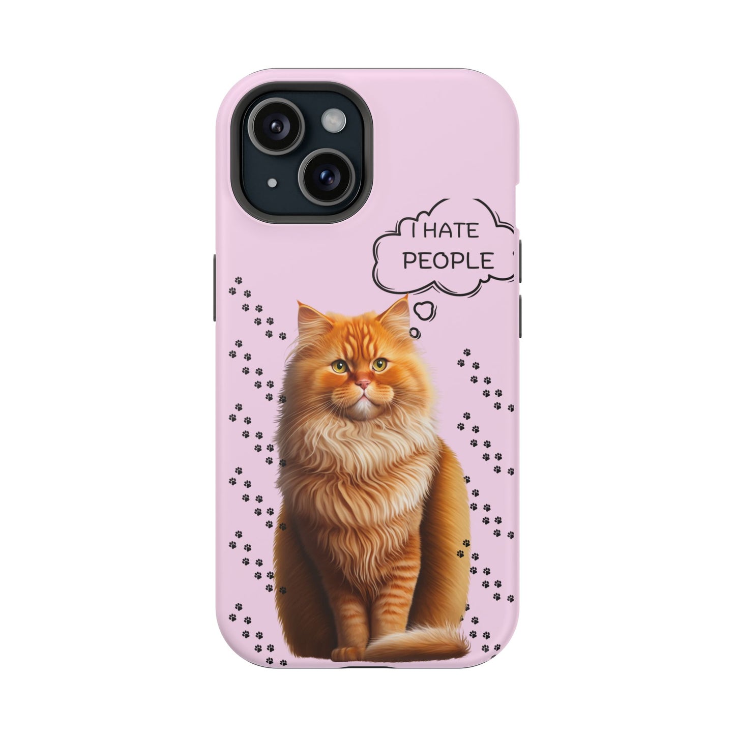 Grumpy Cat "I Hate People" Magnetic Tough iPhone Case – Stylish and Durable Protection