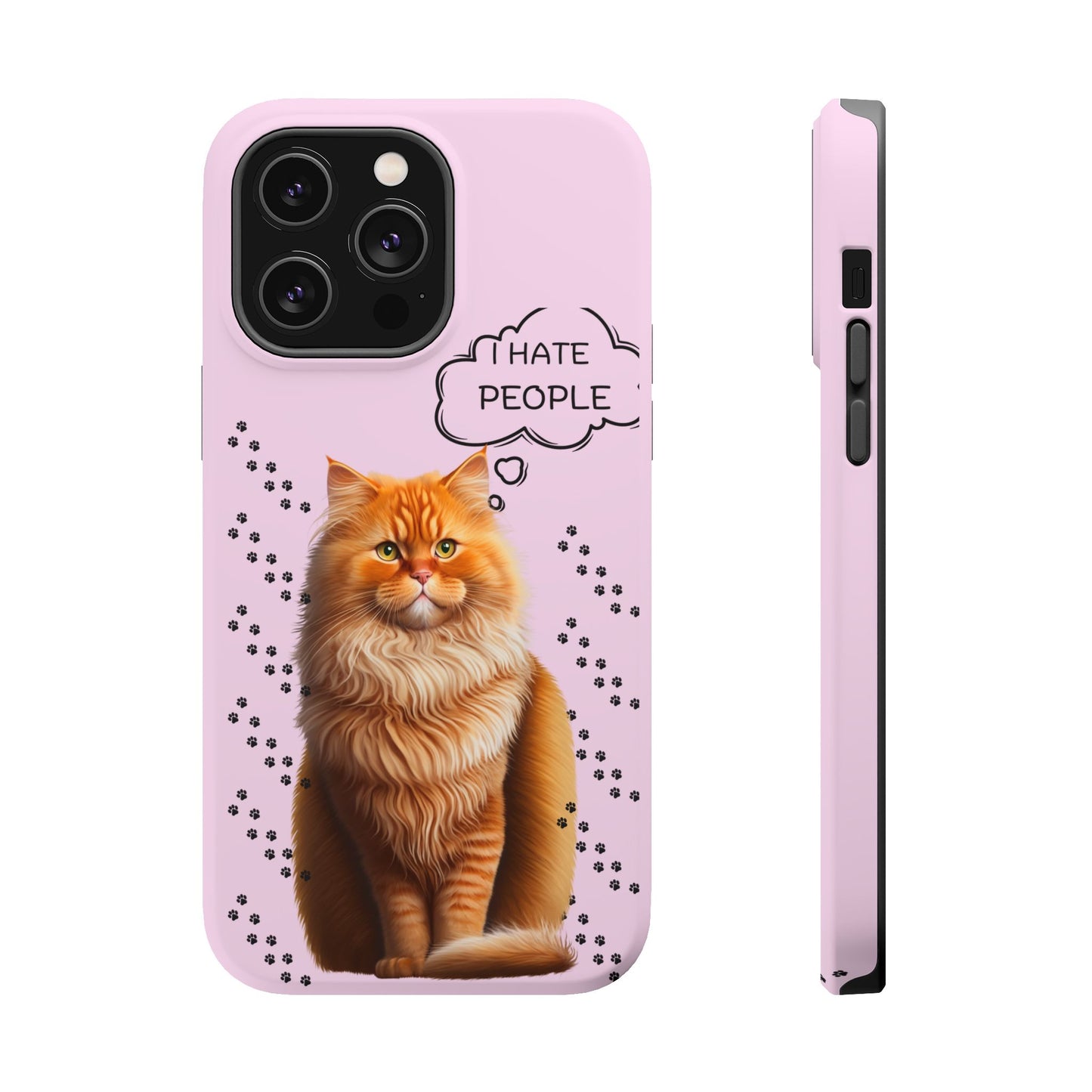 Grumpy Cat "I Hate People" Magnetic Tough iPhone Case – Stylish and Durable Protection