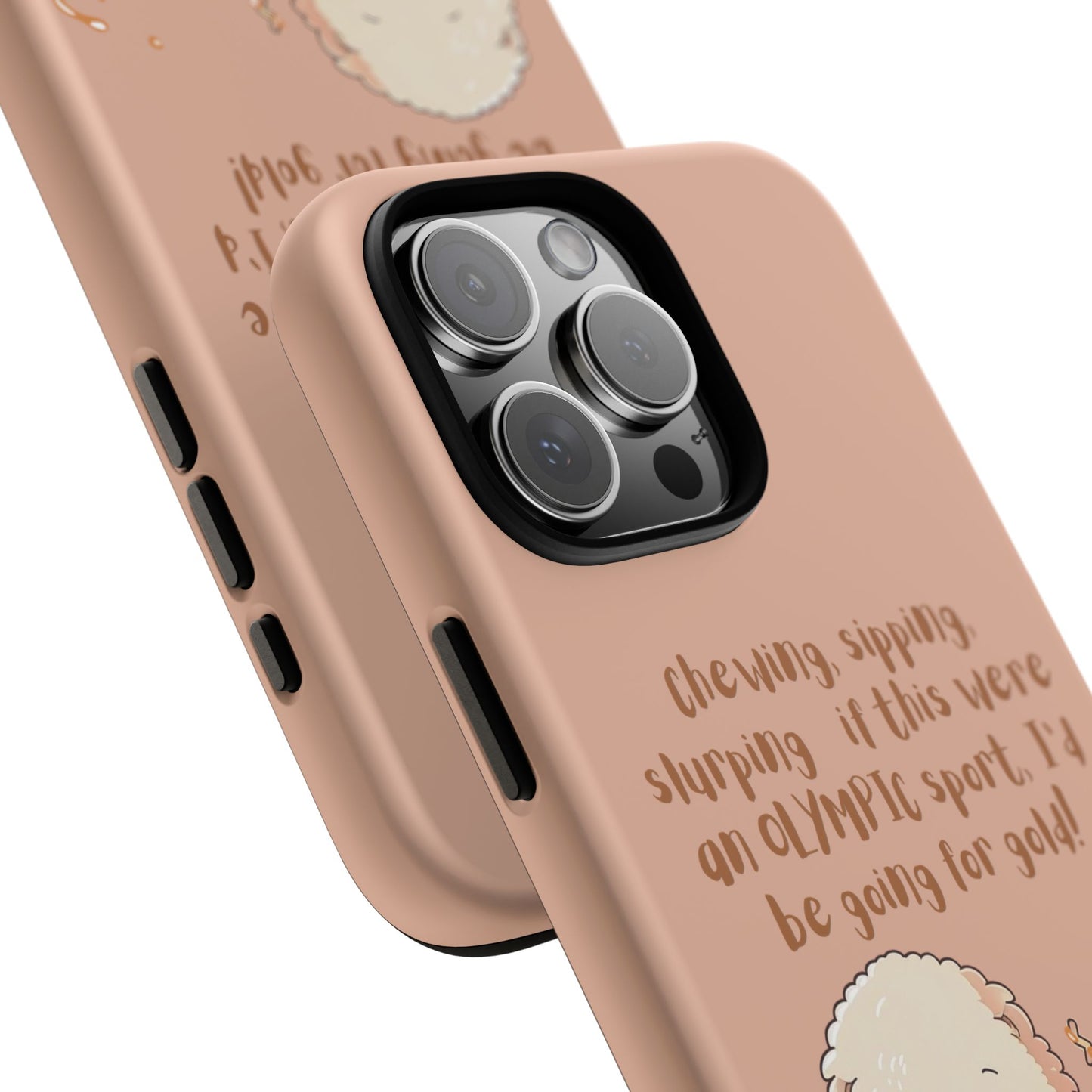 Dog Enjoying Ramen iPhone Tough Case – Cute and Fun Design for iPhone XR to iPhone 16 Pro Max