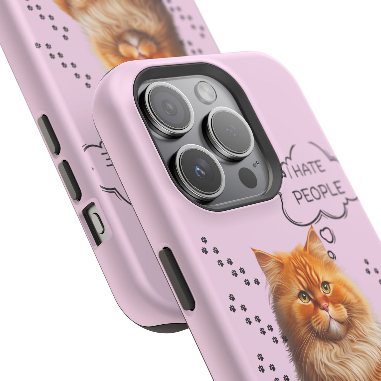 Grumpy Cat "I Hate People" Magnetic Tough iPhone Case – Stylish and Durable Protection