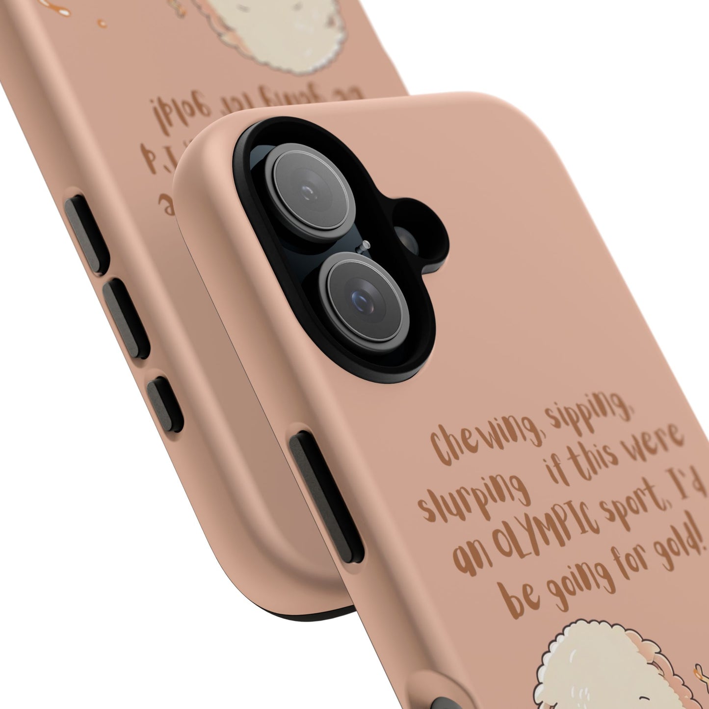 Dog Enjoying Ramen iPhone Tough Case – Cute and Fun Design for iPhone XR to iPhone 16 Pro Max