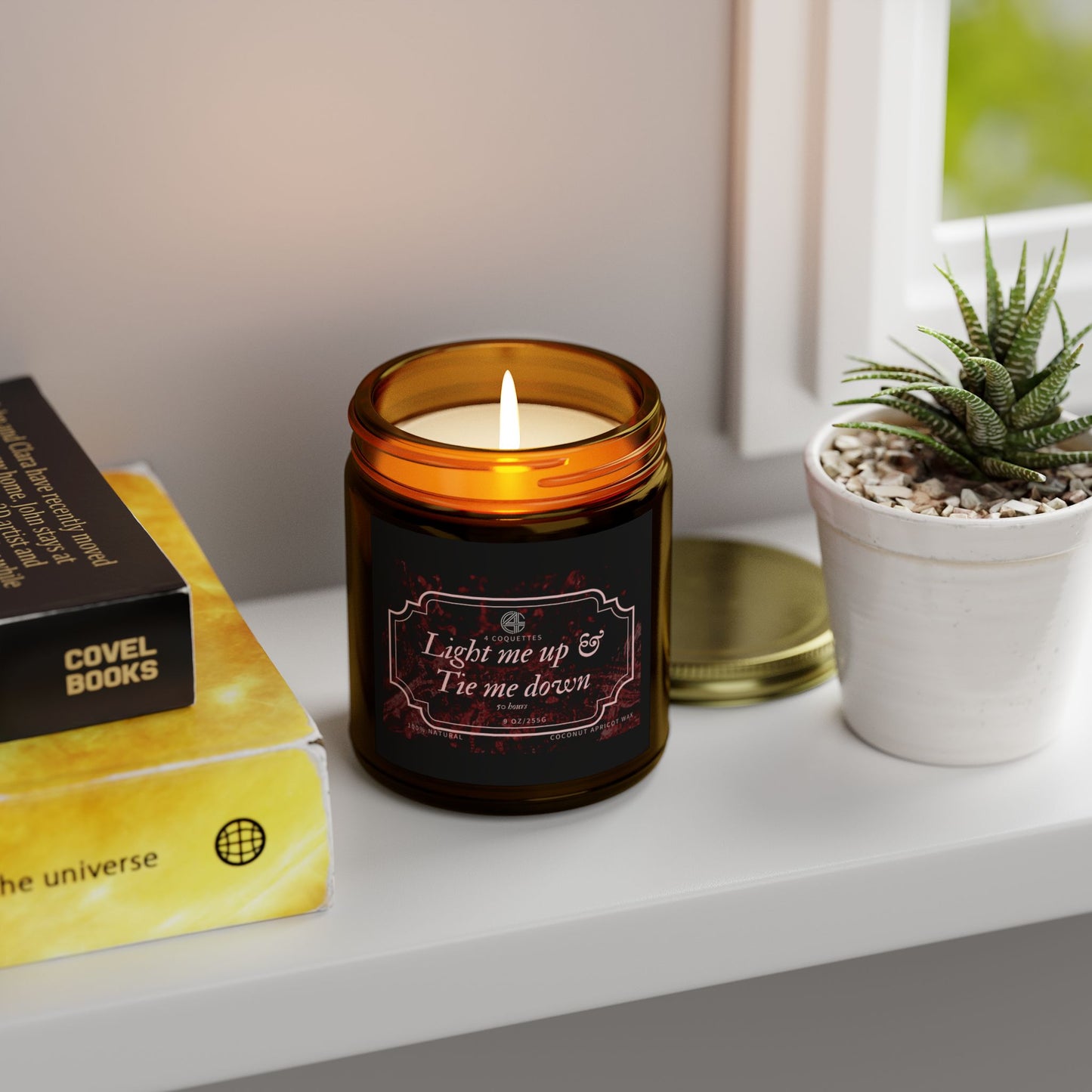 Tie Me Down & Light Me Up- Funny Valentine's Day Scented Candle