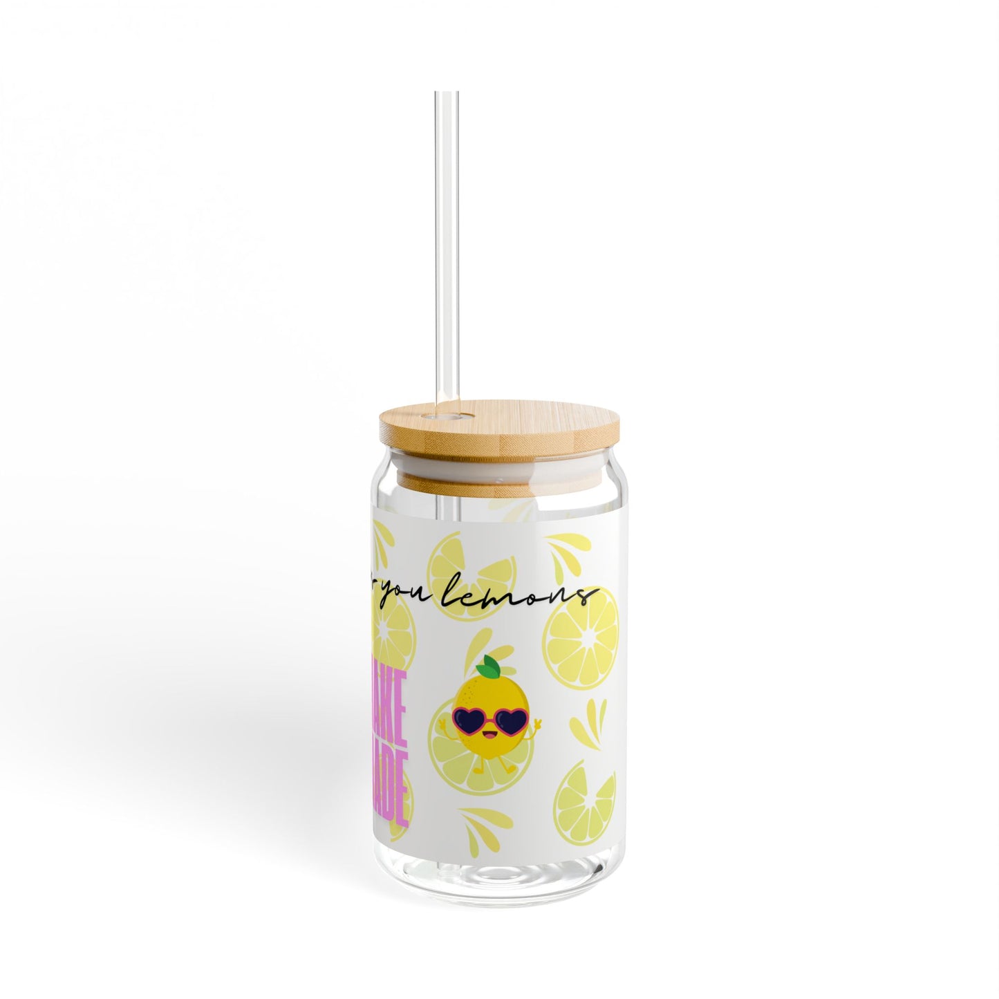 When Life Gives You Lemons" Sipper Glass with Style!