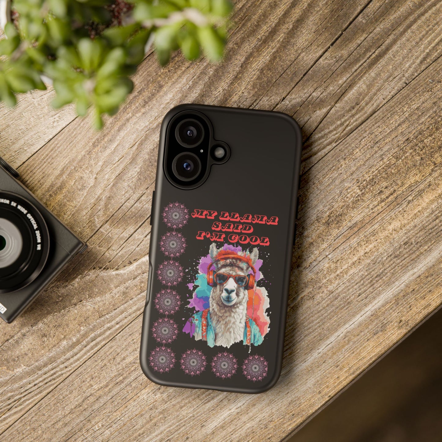 My Llama Said I'm Cool" iPhone Tough Case – Fun and Quirky Design for iPhone