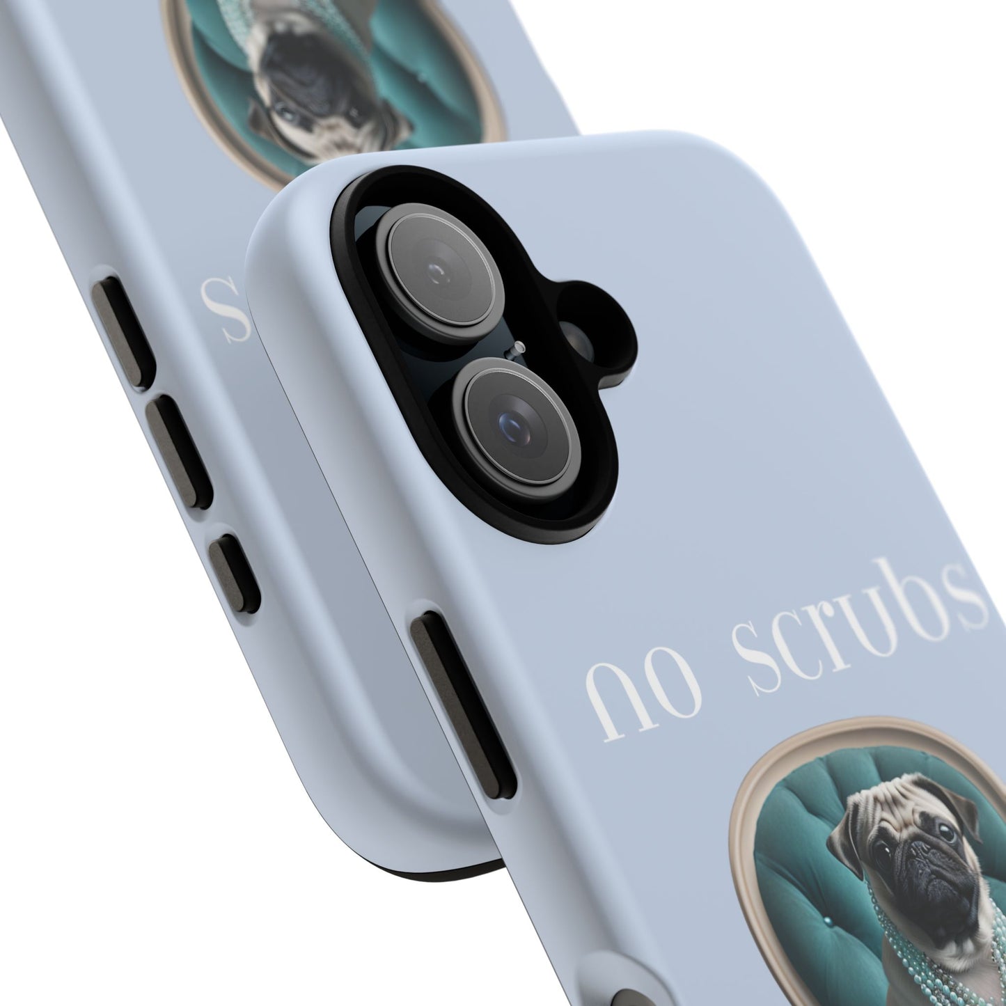 Cute Pug with Jewellery iPhone Tough Case – No Scrubs Edition for iPhone