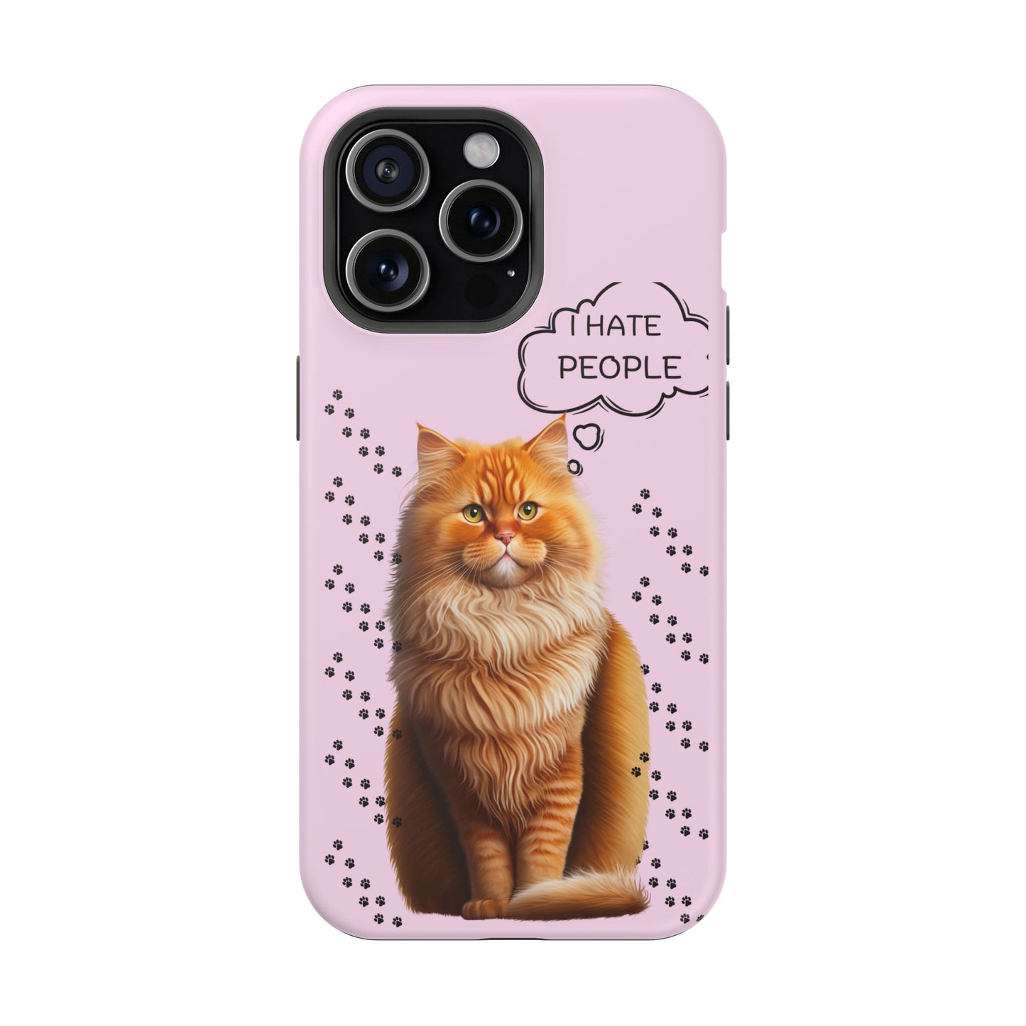 Grumpy Cat "I Hate People" Magnetic Tough iPhone Case – Stylish and Durable Protection