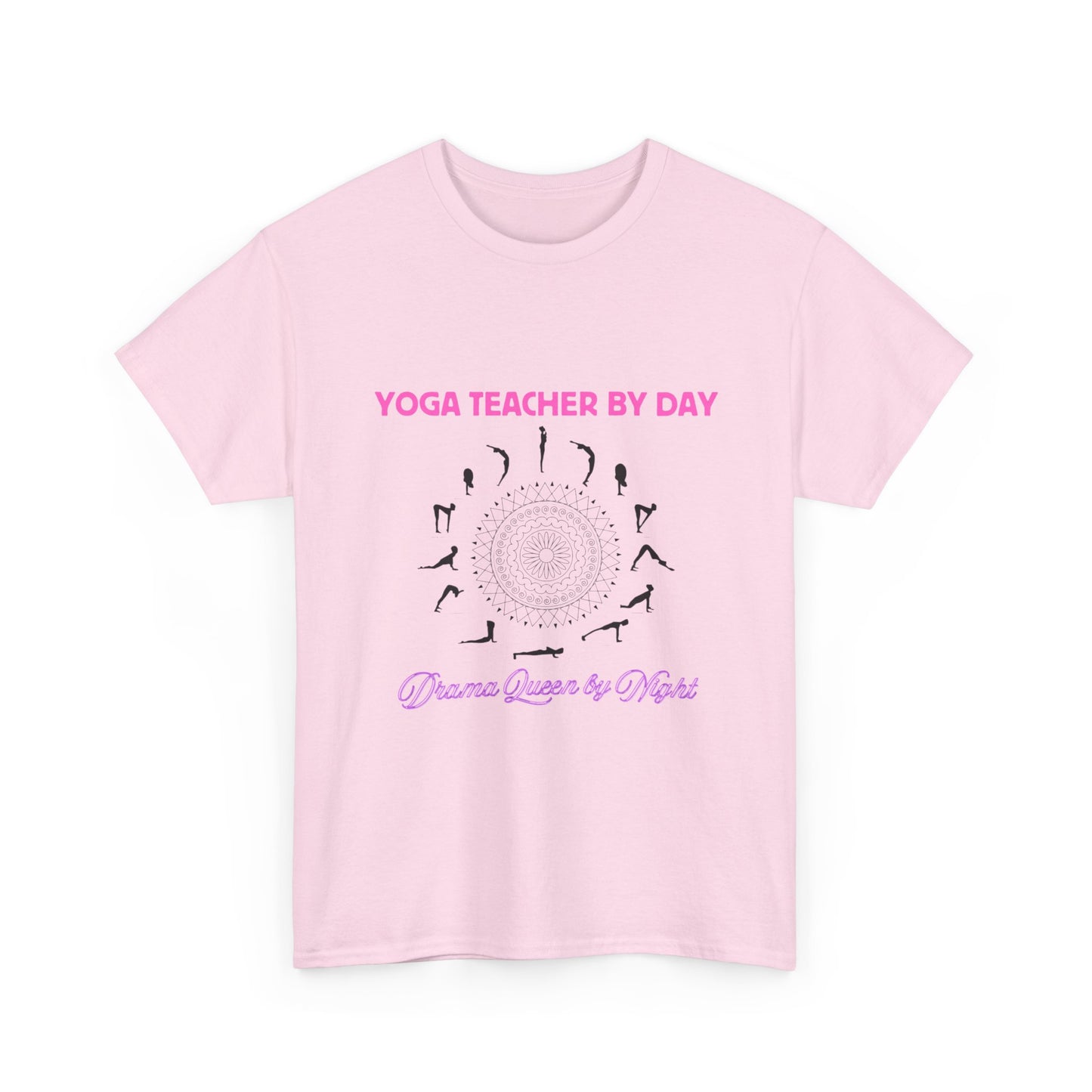 Yoga Teacher by Day, Drama Queen by Night - Unisex Cotton Tee