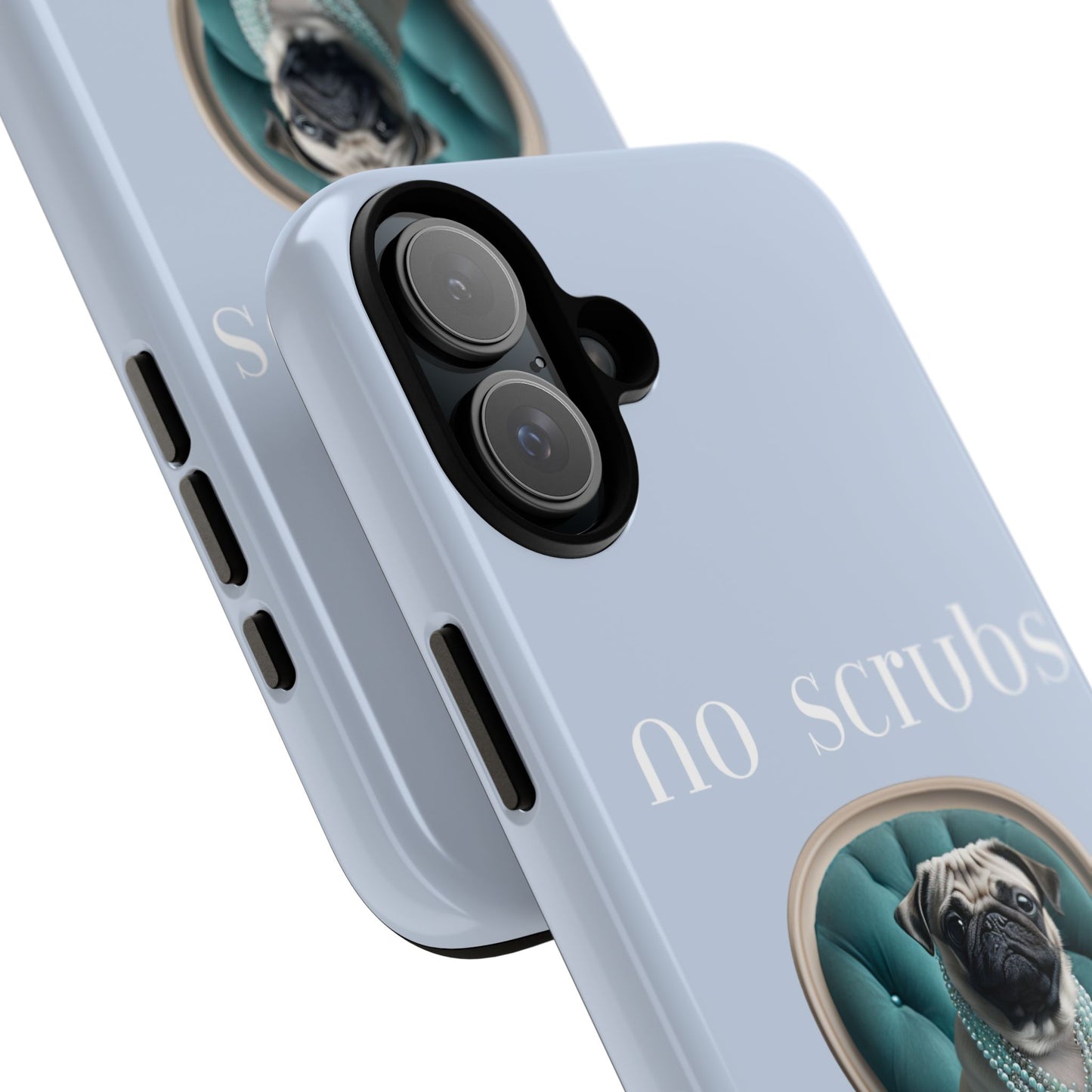 Cute Pug with Jewellery iPhone Tough Case – No Scrubs Edition for iPhone