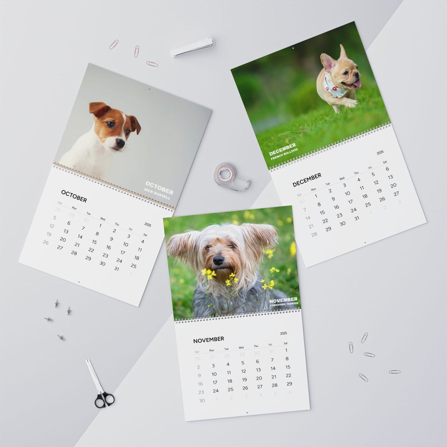 Monthly Pups Calendar