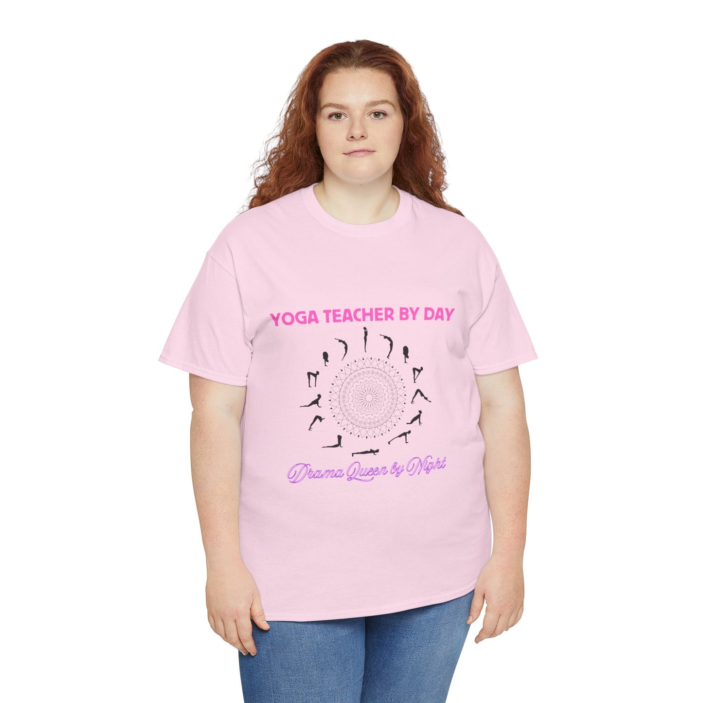 Yoga Teacher by Day, Drama Queen by Night - Unisex Cotton Tee