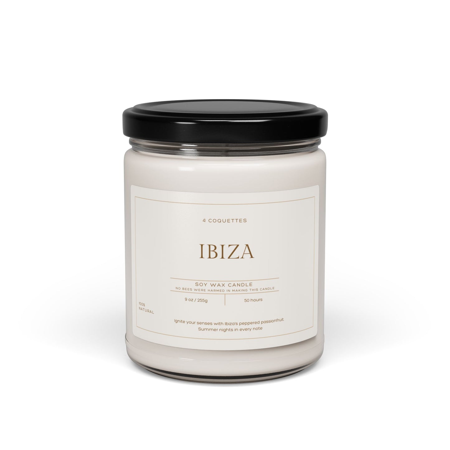 IBIZA  Peppered Passionfruit Soy Candle, 9oz Non-Toxic, Perfect for Birthdays, Housewarmings, or Simply a Summer Escape