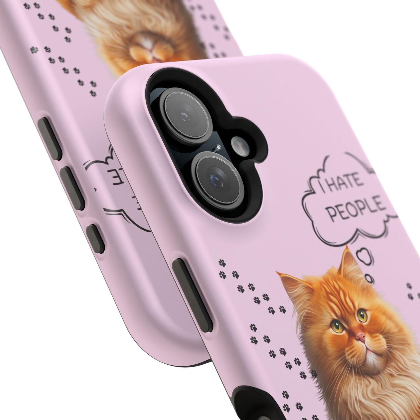 Grumpy Cat "I Hate People" Magnetic Tough iPhone Case – Stylish and Durable Protection