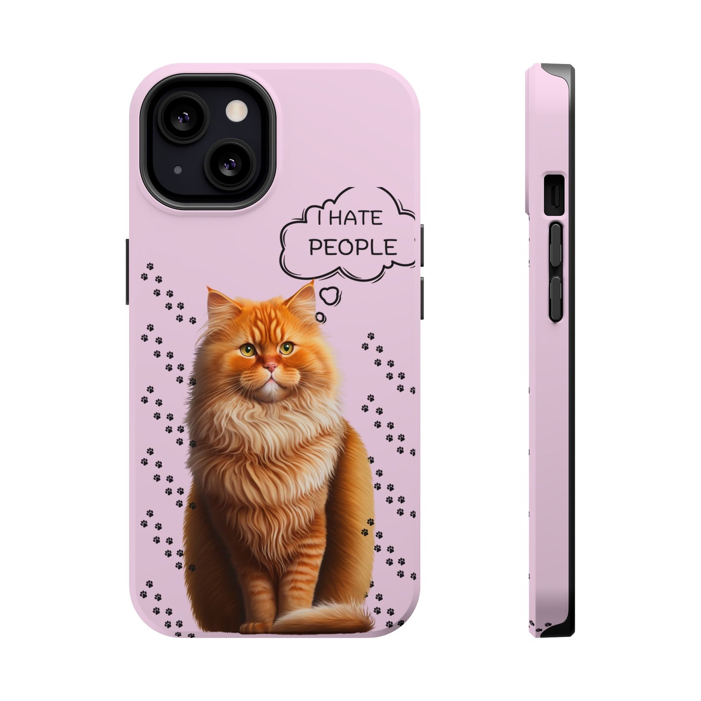Grumpy Cat "I Hate People" Magnetic Tough iPhone Case – Stylish and Durable Protection