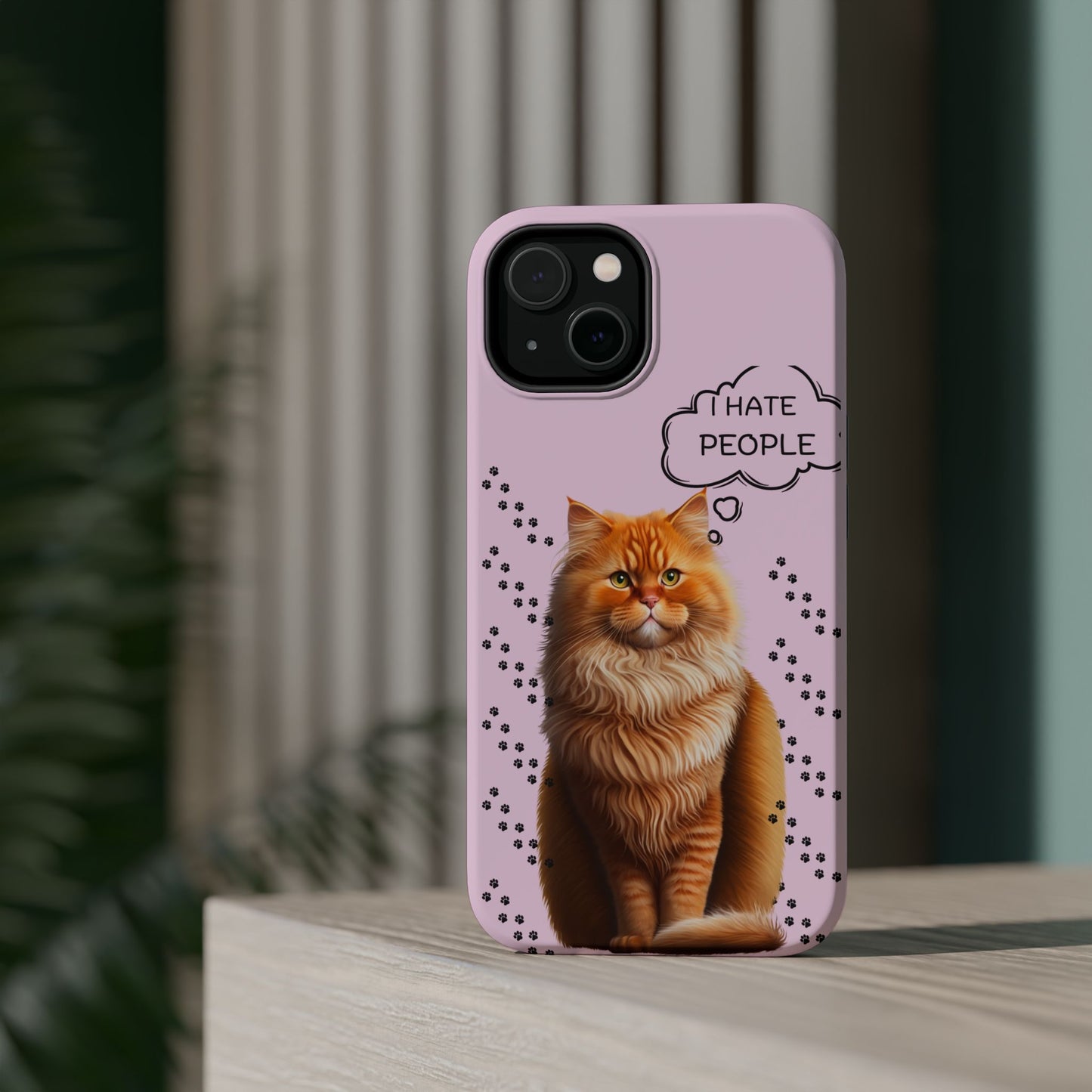 Grumpy Cat "I Hate People" Magnetic Tough iPhone Case – Stylish and Durable Protection