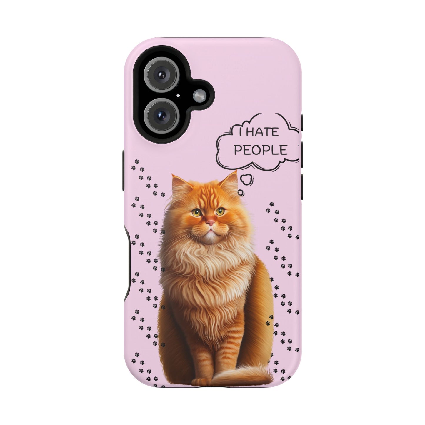 Grumpy Cat "I Hate People" Magnetic Tough iPhone Case – Stylish and Durable Protection