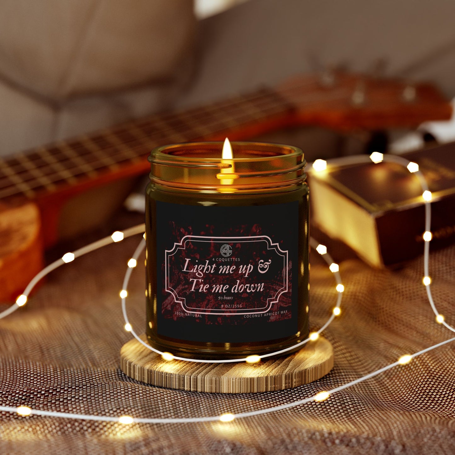 Tie Me Down & Light Me Up- Funny Valentine's Day Scented Candle