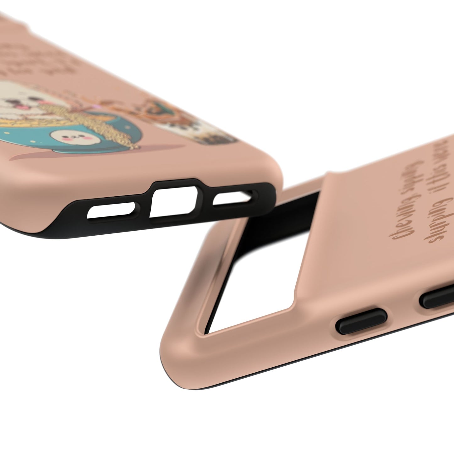 Dog Enjoying Ramen iPhone Tough Case – Cute and Fun Design for iPhone XR to iPhone 16 Pro Max