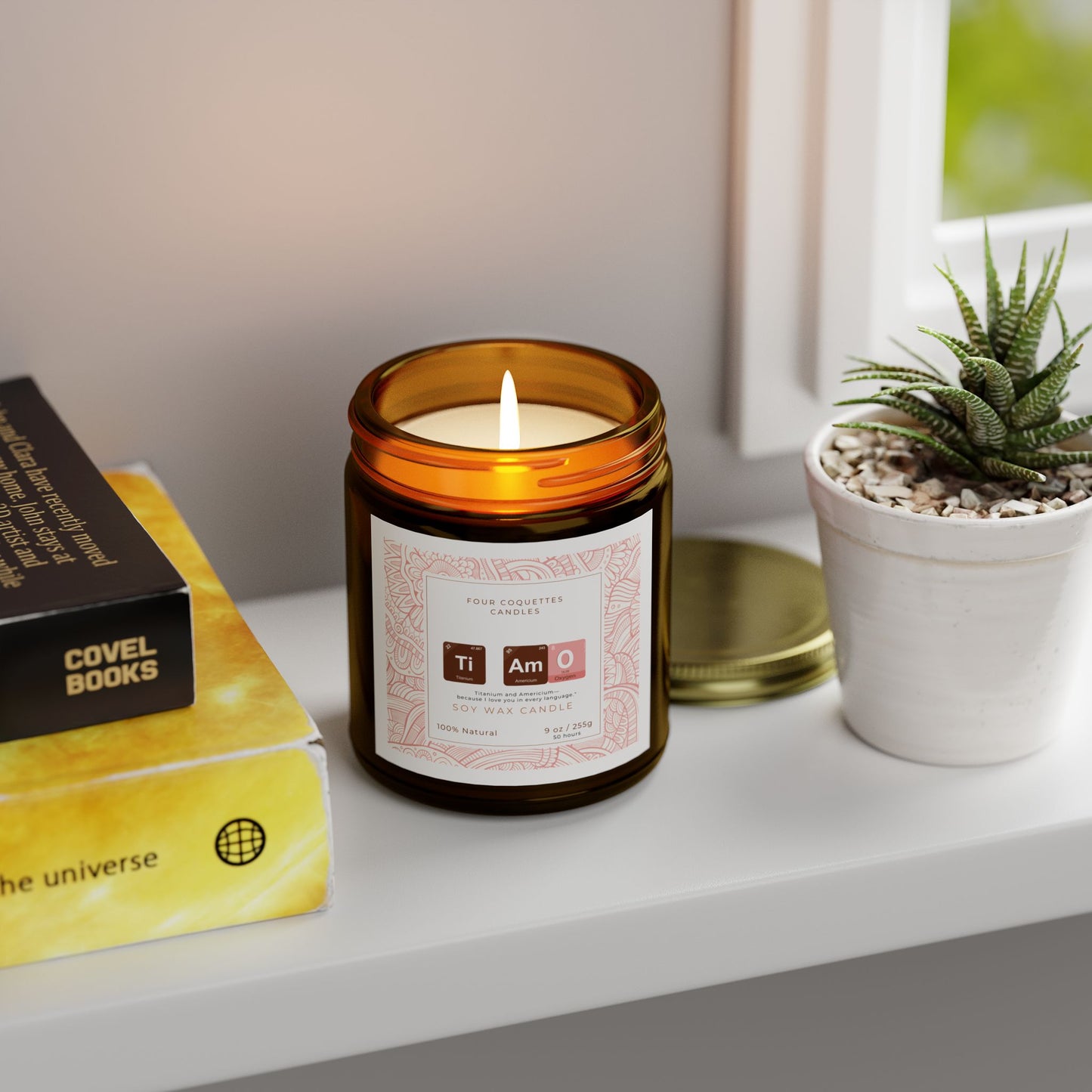 Ti Amo Periodic Table Soy Wax Candle – Love That Smells as Good as It Feels