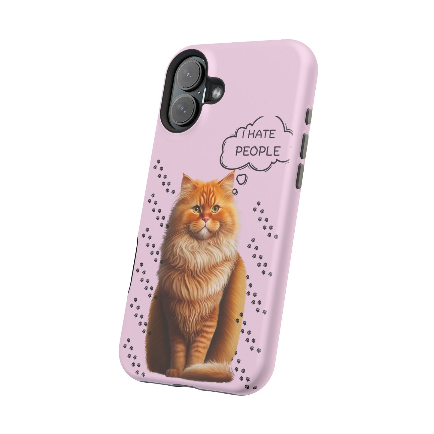 Grumpy Cat "I Hate People" Magnetic Tough iPhone Case – Stylish and Durable Protection