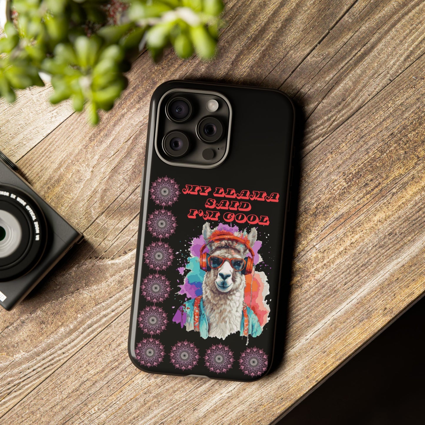 My Llama Said I'm Cool" iPhone Tough Case – Fun and Quirky Design for iPhone