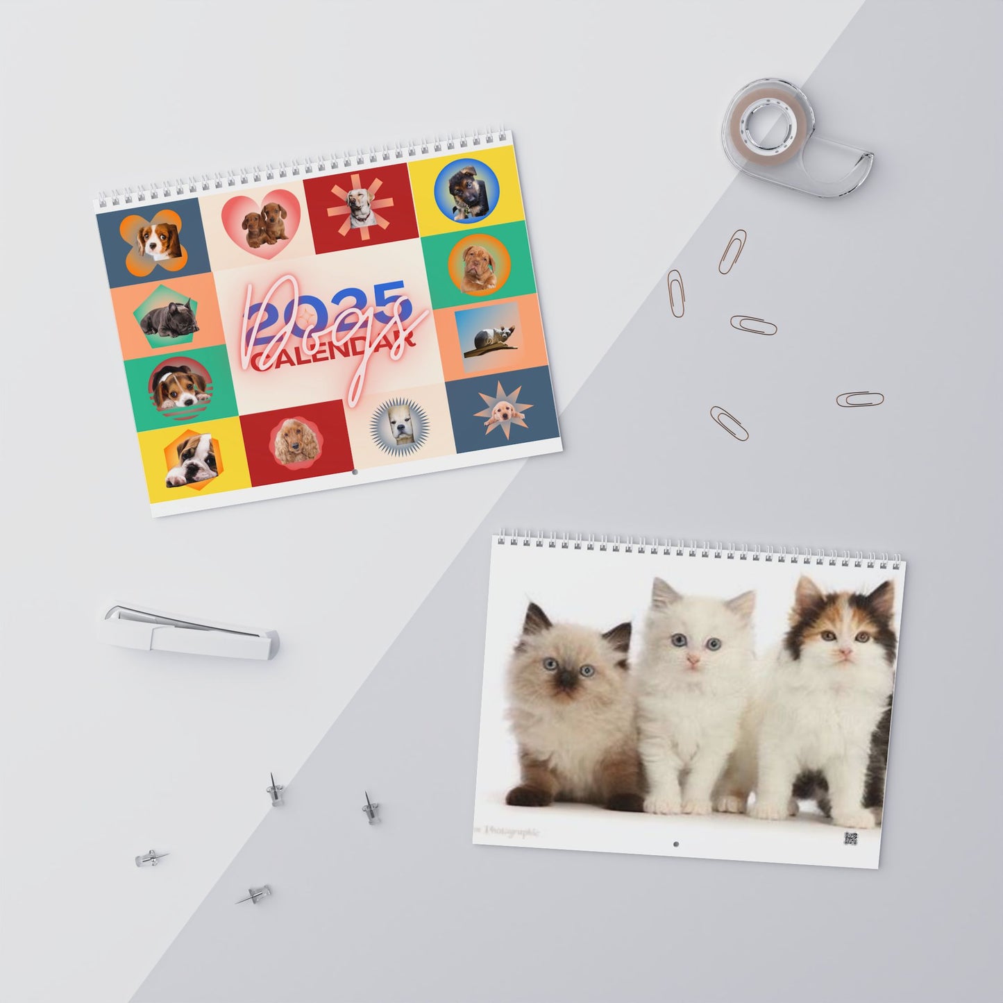 Grumpy DOG CALENDAR 2025 | Dogs Illustrated Calendar | Kids Bedroom Puppy Wall Calendar | Fun Dog Gift | Dog Lover Gift Idea | Cute Dog Gift