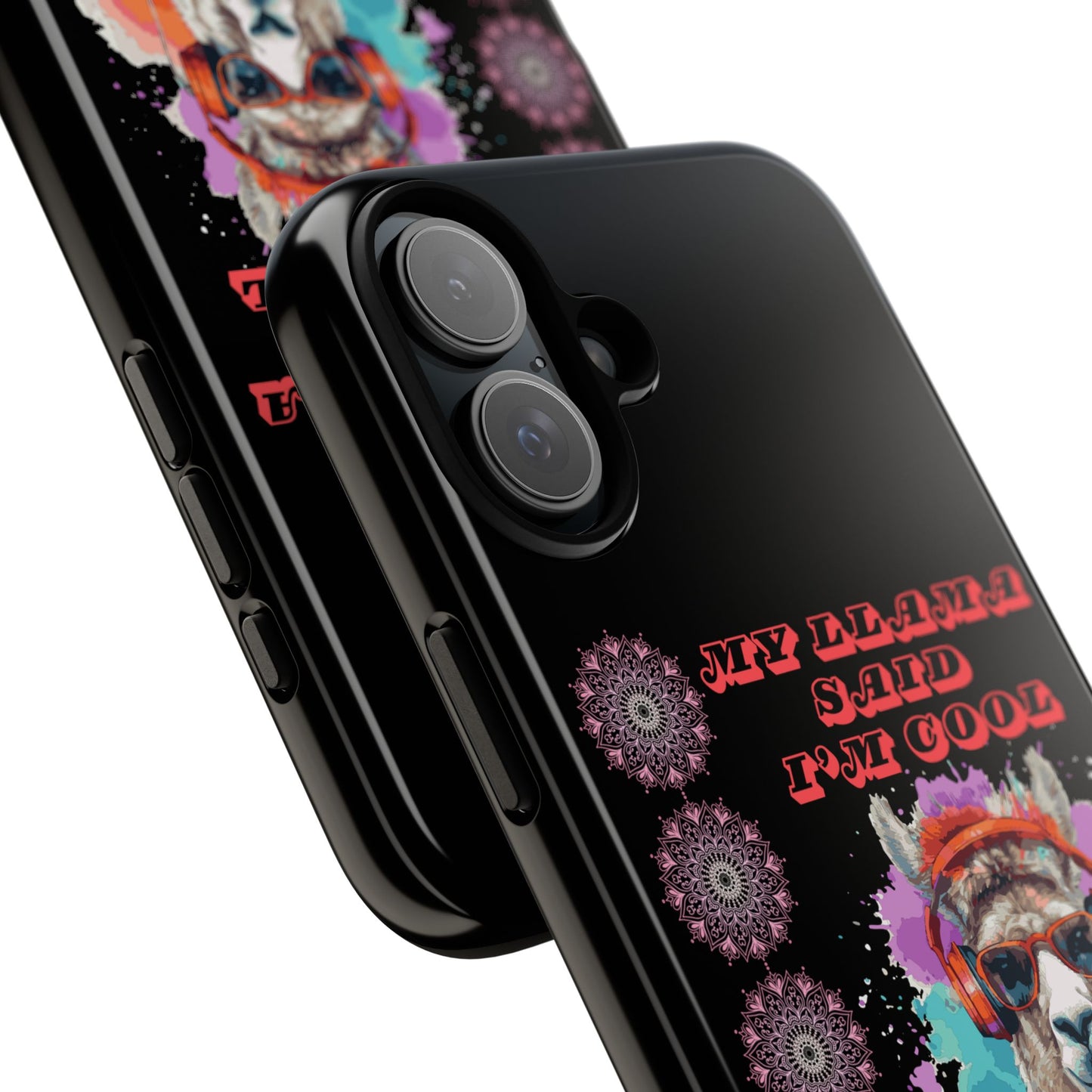 My Llama Said I'm Cool" iPhone Tough Case – Fun and Quirky Design for iPhone