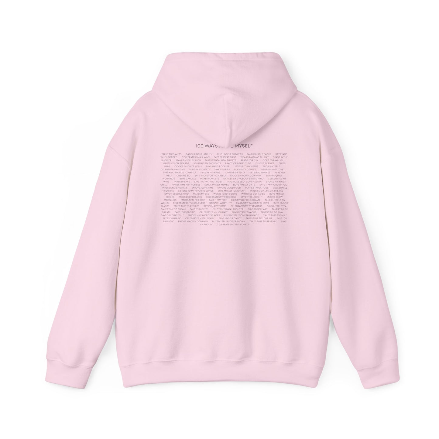 100 Ways to Love Myself Hoodie