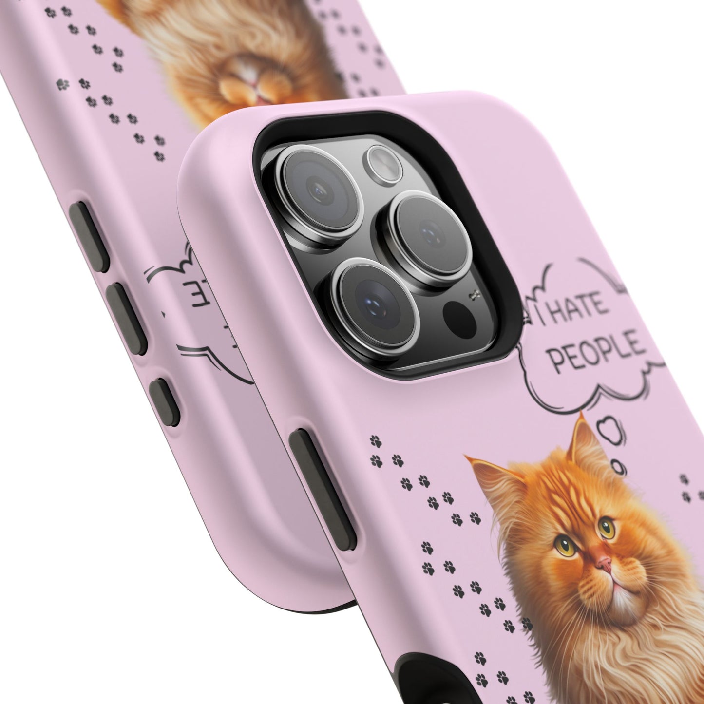 Grumpy Cat "I Hate People" Magnetic Tough iPhone Case – Stylish and Durable Protection
