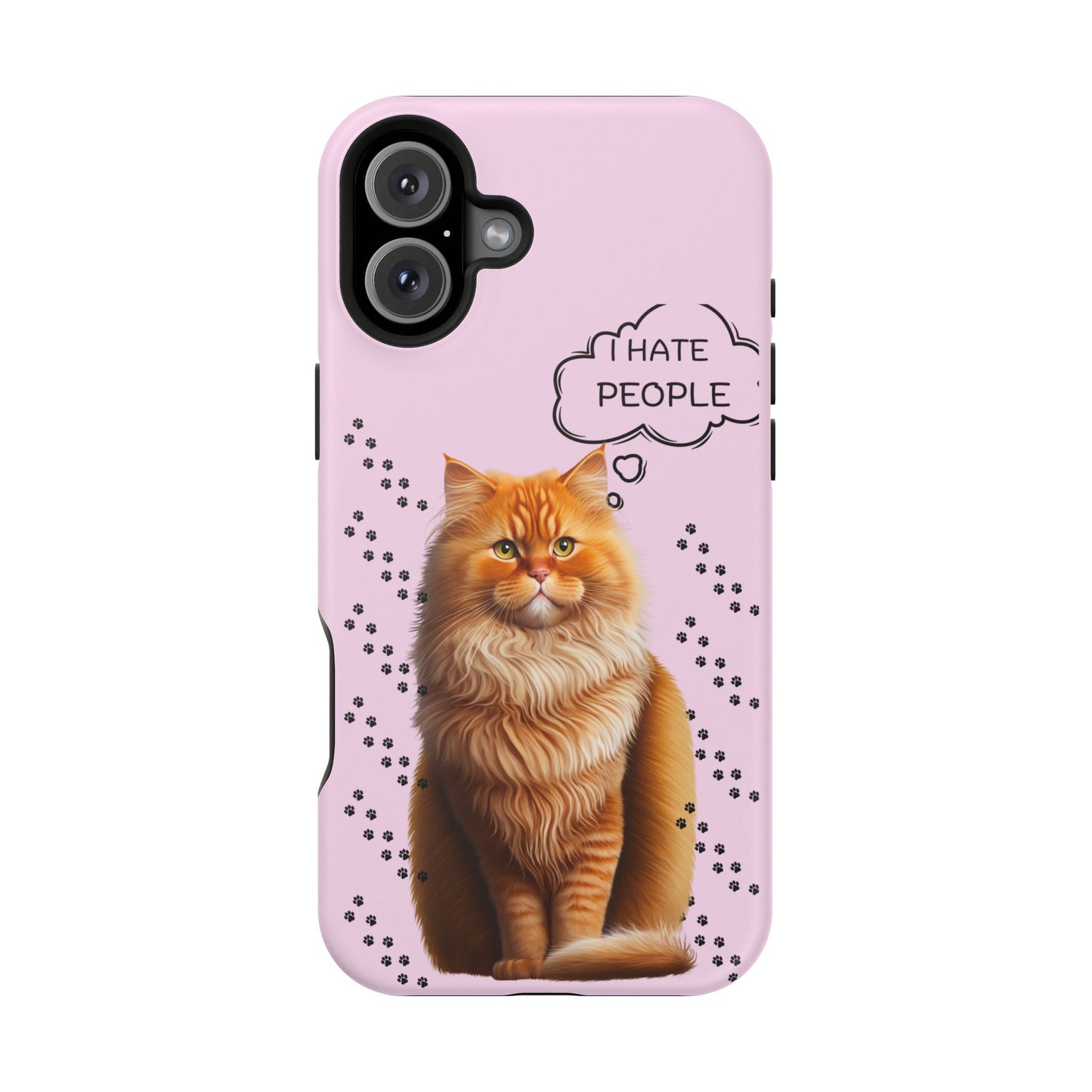 Grumpy Cat "I Hate People" Magnetic Tough iPhone Case – Stylish and Durable Protection
