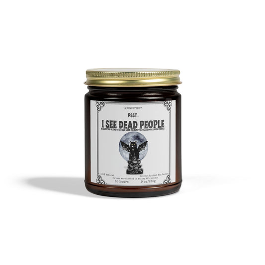 Funny Candle for Halloween, I See Dead People.., 9oz Non-Toxic, Spooky Candle, Best Friend Gift, Halloween Decor, Birthdays & Housewarmings.