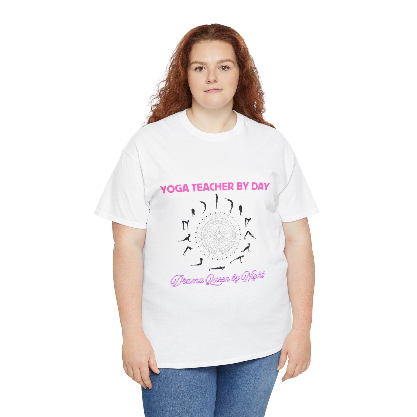 Yoga Teacher by Day, Drama Queen by Night - Unisex Cotton Tee