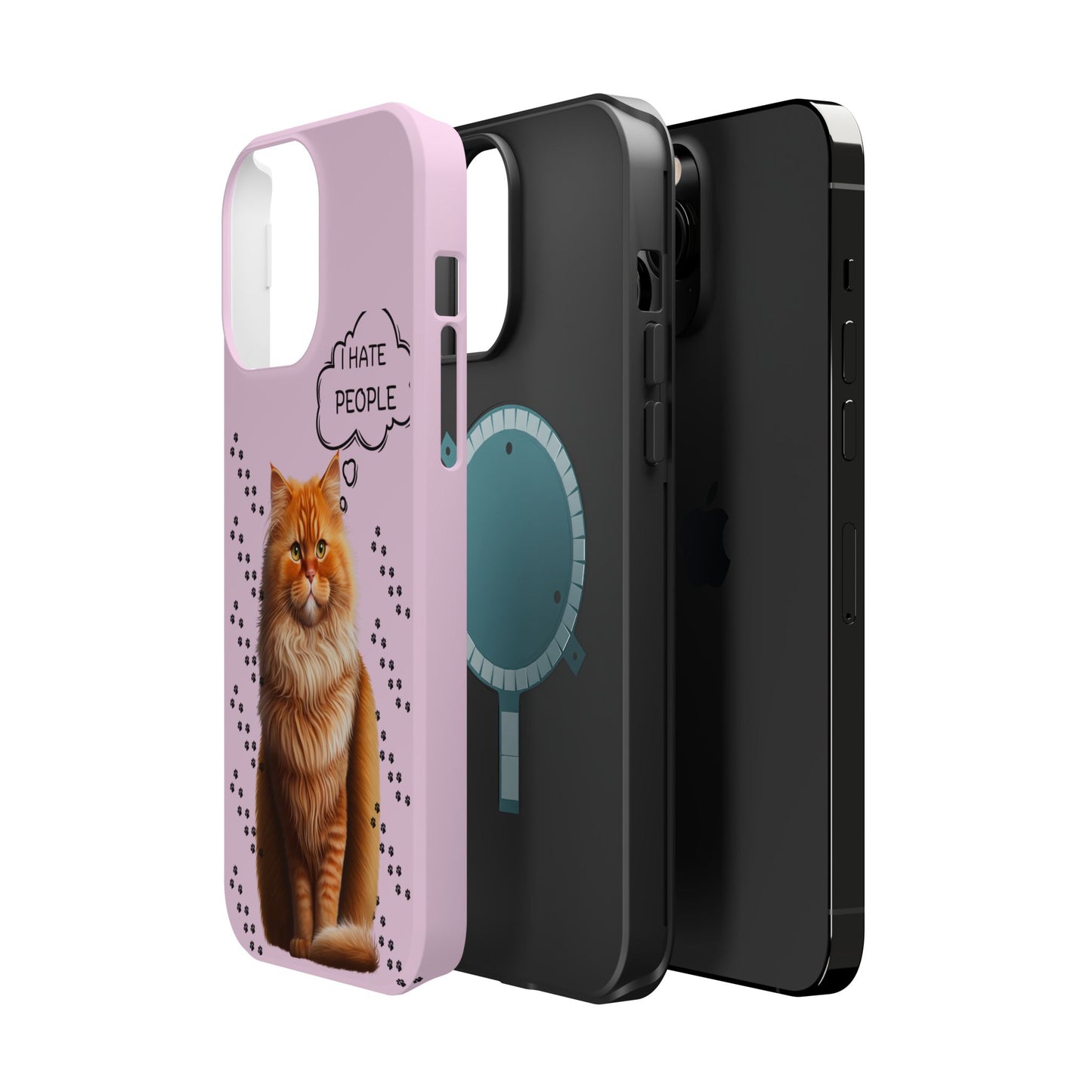 Grumpy Cat "I Hate People" Magnetic Tough iPhone Case – Stylish and Durable Protection
