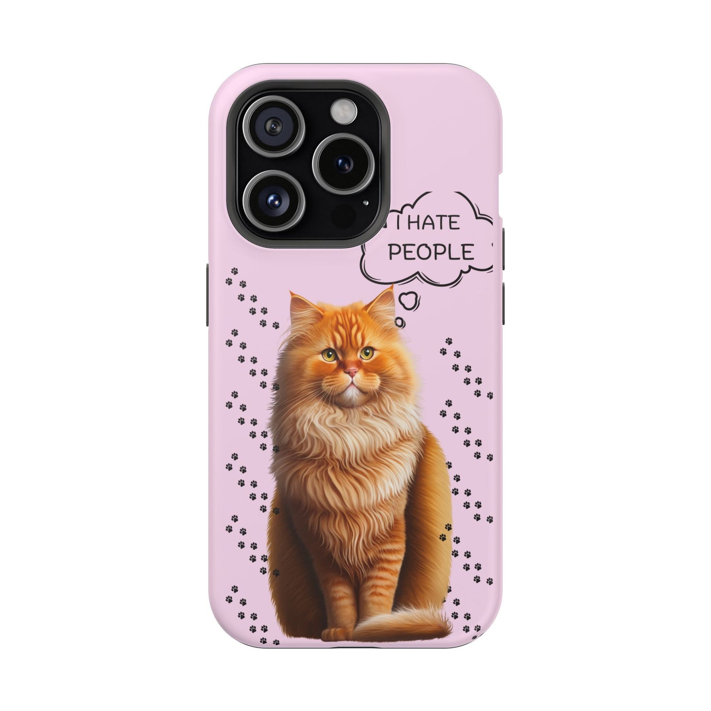 Grumpy Cat "I Hate People" Magnetic Tough iPhone Case – Stylish and Durable Protection